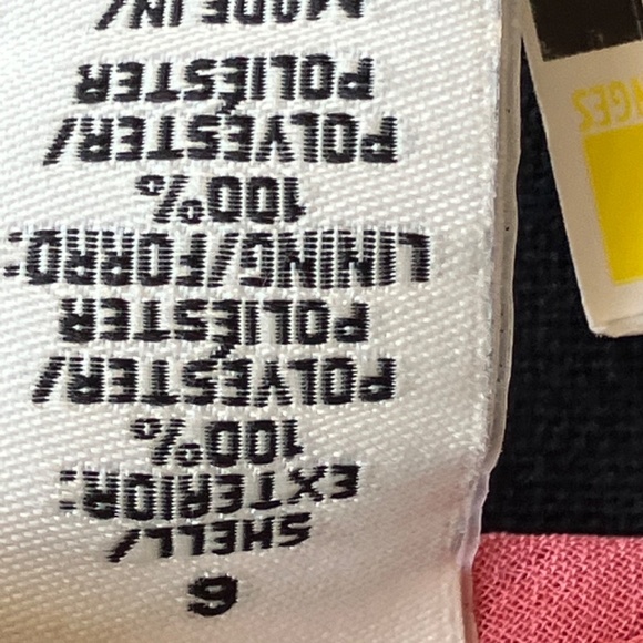 Covington Sheer lightweight, pink, white and red two piece skirt set - Picture 9 of 11